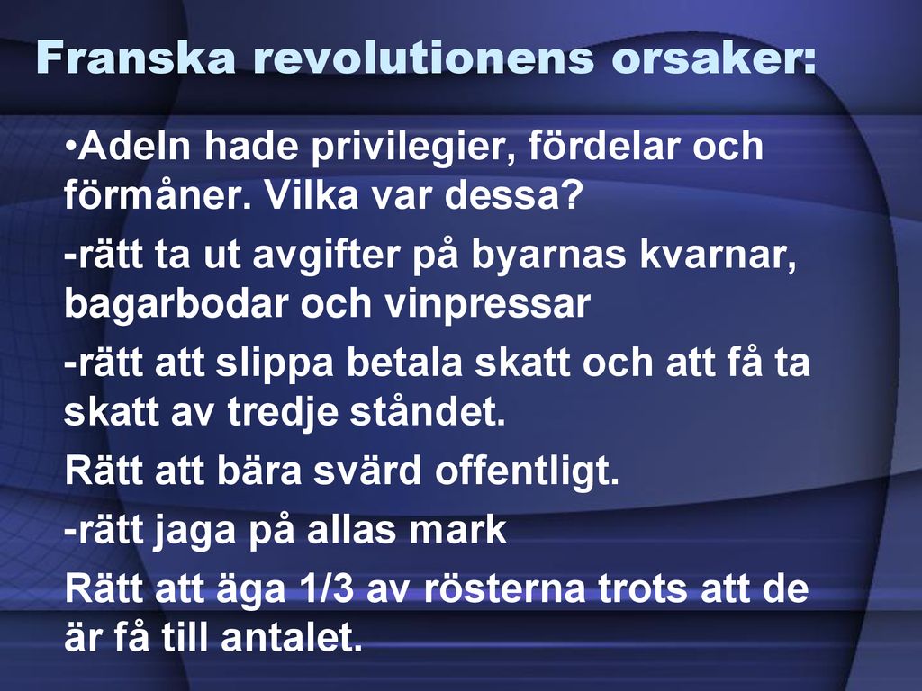 Franska Revolutionen Ppt Ladda Ner